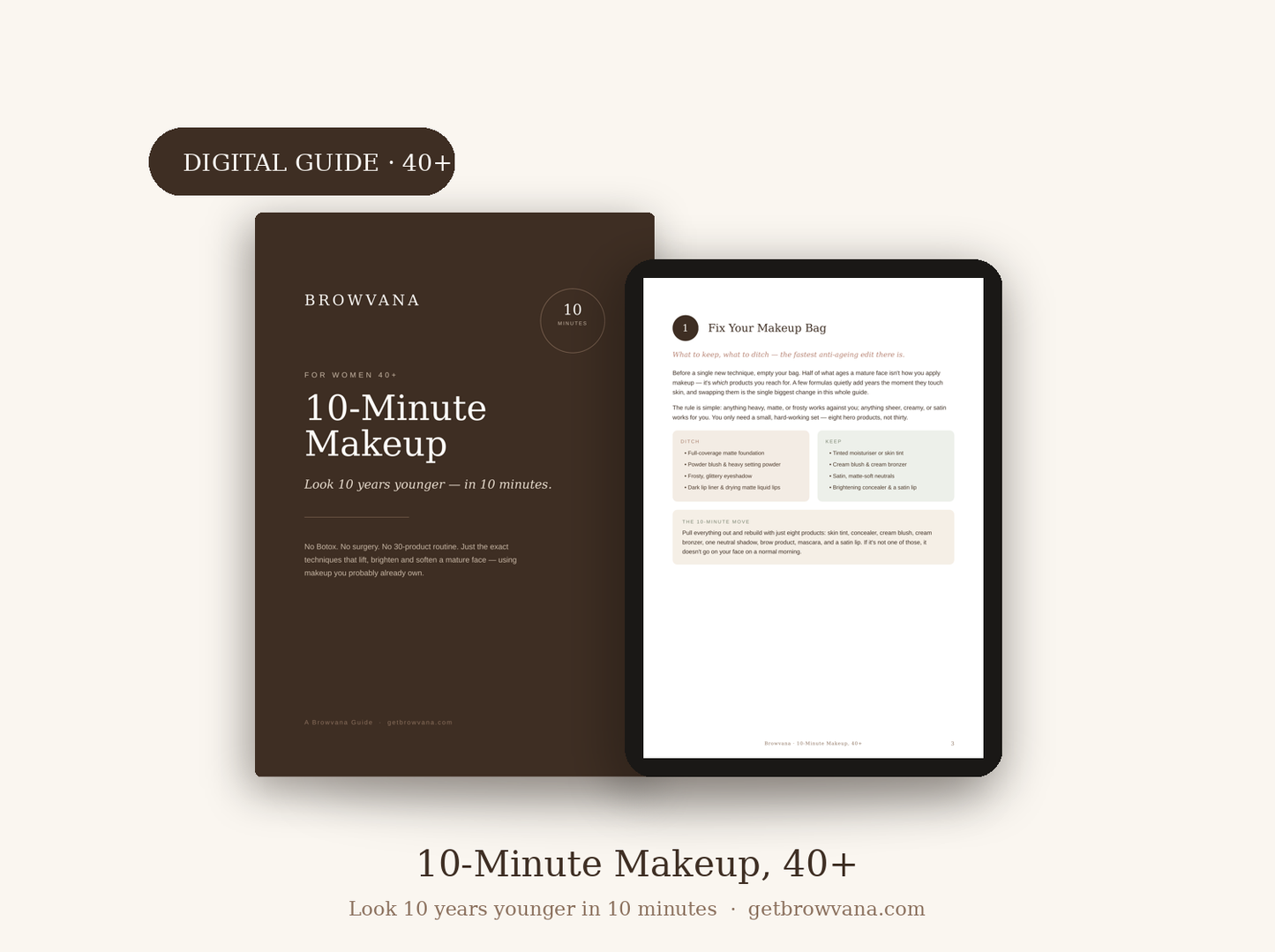 Inside the Browvana 10-Minute Makeup Guide for women over 40