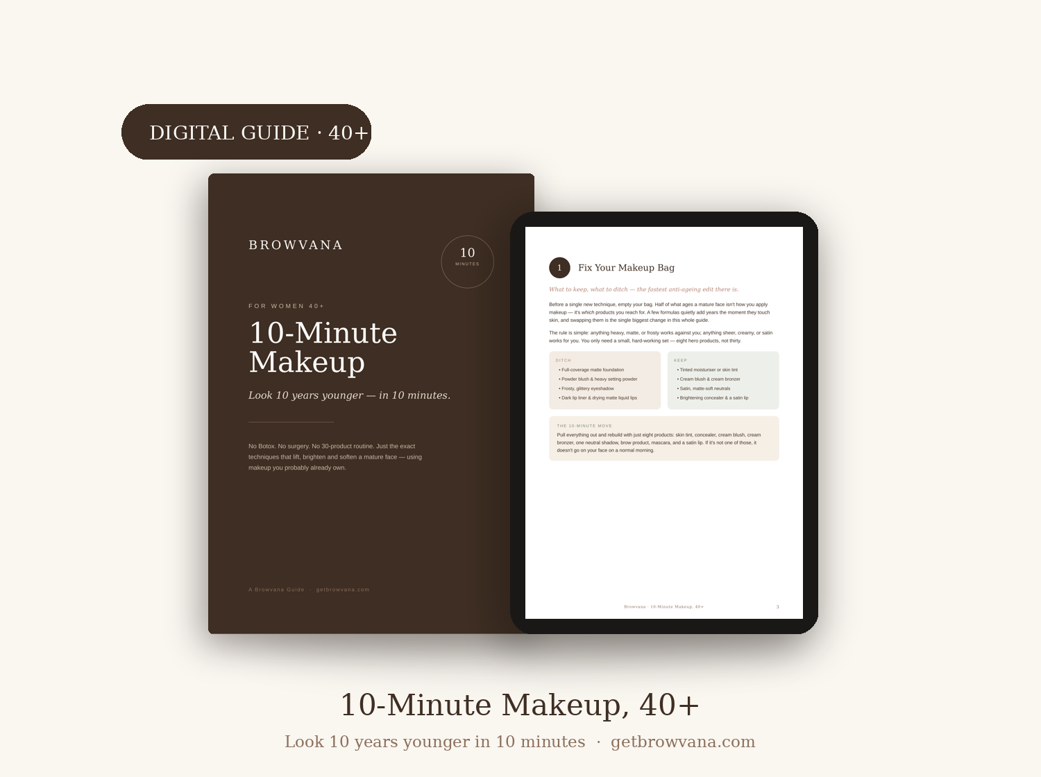 Inside the Browvana 10-Minute Makeup Guide for women over 40